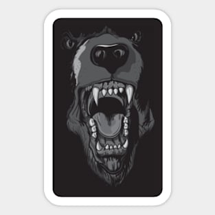 Black Grizzly Sticker